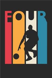 Basketball Notebook for 4 Year Old Boys and Girls - Vintage Basketball Journal - 4th Birthday Gift for Basketball Player Diary