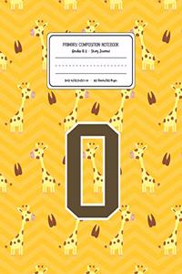 Primary Composition Notebook Grades K-2 Story Journal O