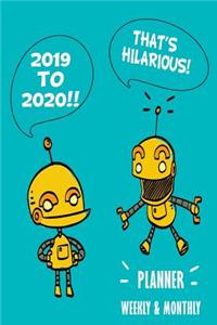 Academic Planner For Men Robot AI Humour