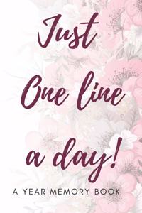 Just One line A Day Notebook Journal