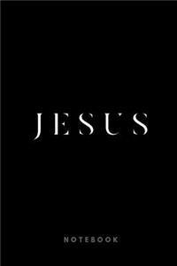 Jesus Notebook: Christian Notebook 110 pages dotgrid paper (6x9 /15.24 x 22.86 cm) for Prayer Sermons Church Dates