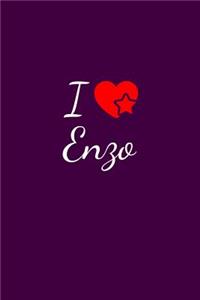 I love Enzo: Notebook / Journal / Diary - 6 x 9 inches (15,24 x 22,86 cm), 150 pages. For everyone who's in love with Enzo.