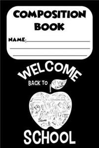 Composition Book Welcome Back To School