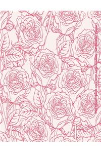 Pink Flowers Bloom 2019-2020 Large Academic Year Monthly Planner