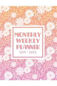 Monthly Weekly Planner 2019-2020