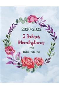 2020-2022 3-Jahres Monatszeitplaner mit Bibelzitaten