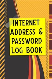Internet Address & Password Log Book