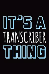 It's a transcriber thing