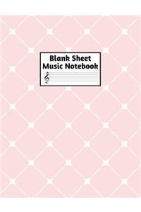 Blank Sheet Music Notebook