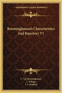 Boenninghausen's Characteristics and Repertory V1