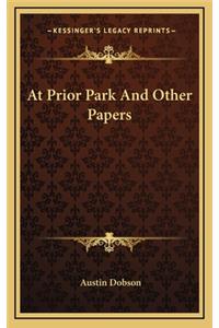 At Prior Park and Other Papers