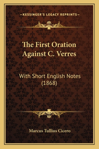 First Oration Against C. Verres