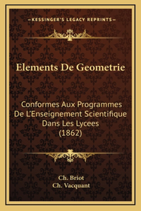 Elements De Geometrie