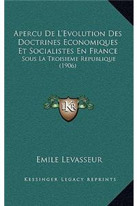 Apercu de L'Evolution Des Doctrines Economiques Et Socialistes En France