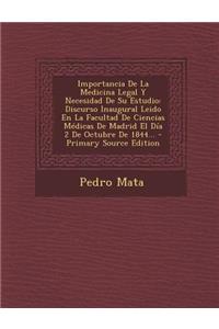 Importancia De La Medicina Legal Y Necesidad De Su Estudio