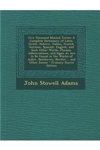 Five Thousand Musical Terms