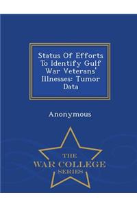 Status of Efforts to Identify Gulf War Veterans' Illnesses: Tumor Data - War College Series