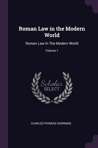 Roman Law in the Modern World