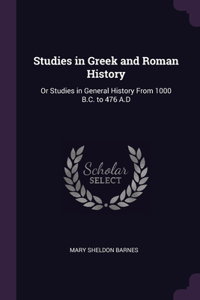 Studies in Greek and Roman History