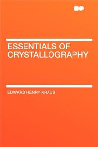 Essentials of Crystallography