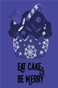 Christmas Journal - Eat Cake & Be Merry (Navy)