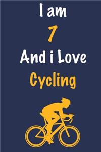 I am 7 And i Love Cycling