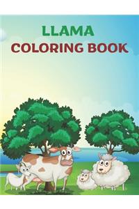 Llama Coloring Book