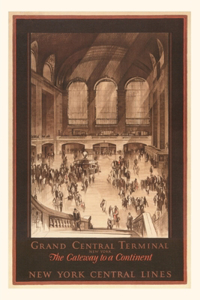 Vintage Journal Poster, Grand Central Station