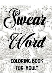 Swear word coloring book for adult.