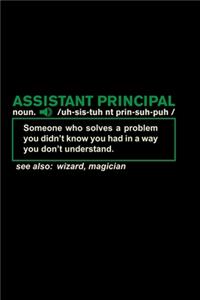 Notebook Assistant Principal Definition