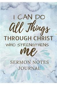 Sermon Notes Journal