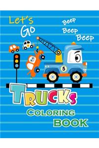 Trucks Coloring Book