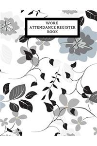 Work Attendance Register Book