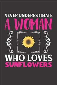 Never Underestimate A Woman Who Loves Sunflowers