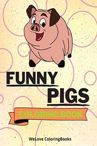 Funny Pigs Coloring Book