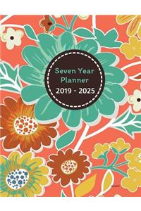 Seven Year Planner 2019 - 2025 Mandrid