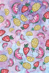 Fruits Watermelon Pineapple Lemon Strawberry