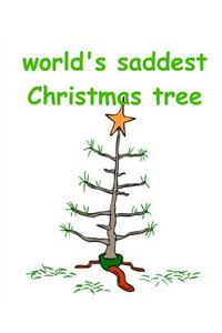 Funny Christmas Composition Book World's Saddest Christmas Tree 130 Pages