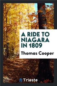 A Ride to Niagara in 1809