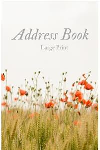 Address Book Large Print
