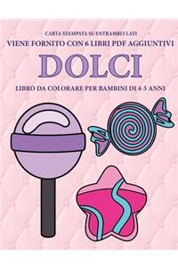 Libro da colorare per bambini di 4-5 anni (Dolci)