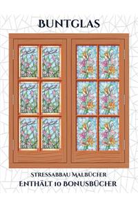 Stressabbau Malbücher (Buntglas)
