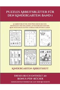 Kindergarten-Arbeitsheft (Puzzles Arbeitsblätter für den Kindergarten