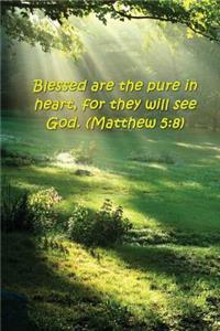 Bible Verse Journal Beatitudes Blessed Pure Heart 5
