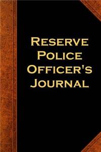 Reserve Police Officer's Journal