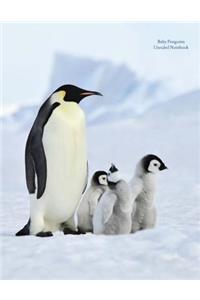 Baby Penguins Unruled Notebook