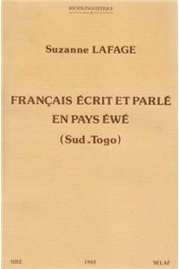 Francais Ecrit Et Parle En Pays Ewe (Sud-Togo)