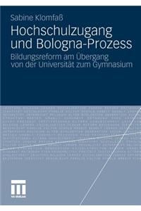 Hochschulzugang Und Bologna-Prozess