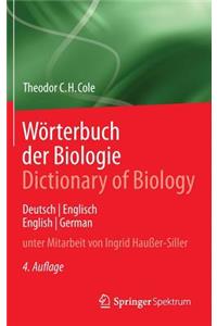 Wörterbuch der Biologie Dictionary of Biology