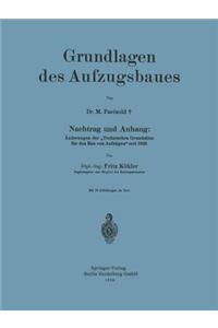 Grundlagen des Aufzugsbaues